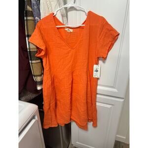 NWT Bright Orange Rip Curl Premium Surf Dress Large